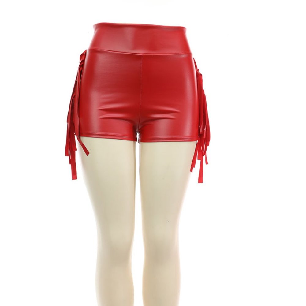 Short Pants high waist, PU Leather, CASUAL, BEAUTIFUL Short PANTS FOR WOMEN